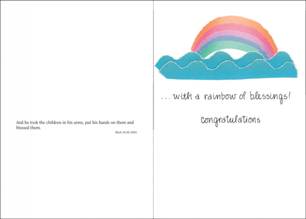 Noah's Ark Baby Card-BA621C extra