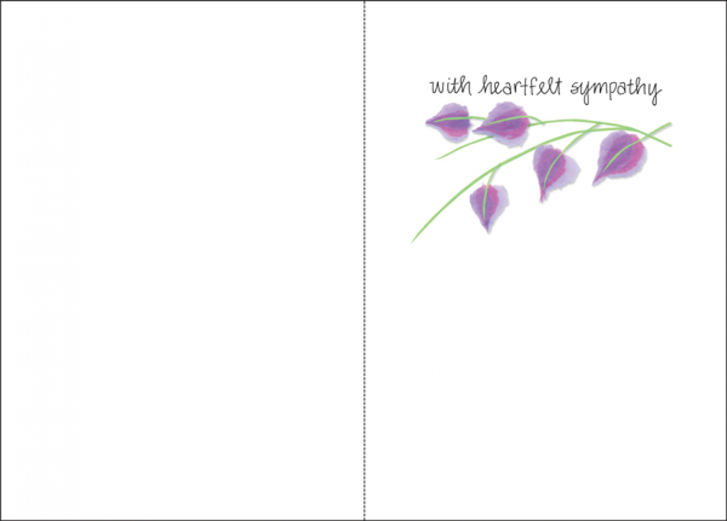 Heartfelt Sympathy Card-S266 extra