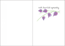 Heartfelt Sympathy Card-S266 extra