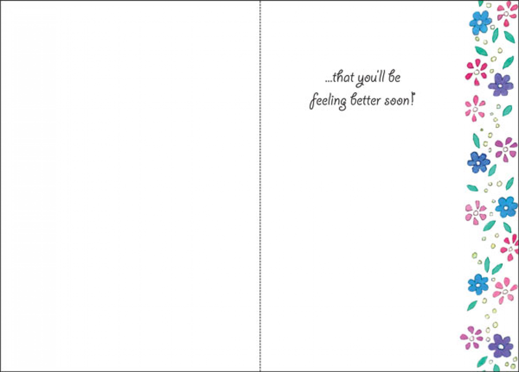 Bouquet Get Well Soon Card-GW5501 extra