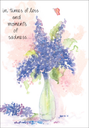 Lilacs Sympathy Card-S4238 extra