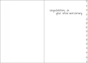 25th Anniversary Card-A2419 extra