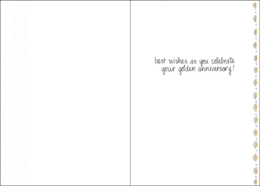 50th Anniversary Card-A2420 extra