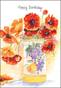 Flower Jar Birthday Card extra