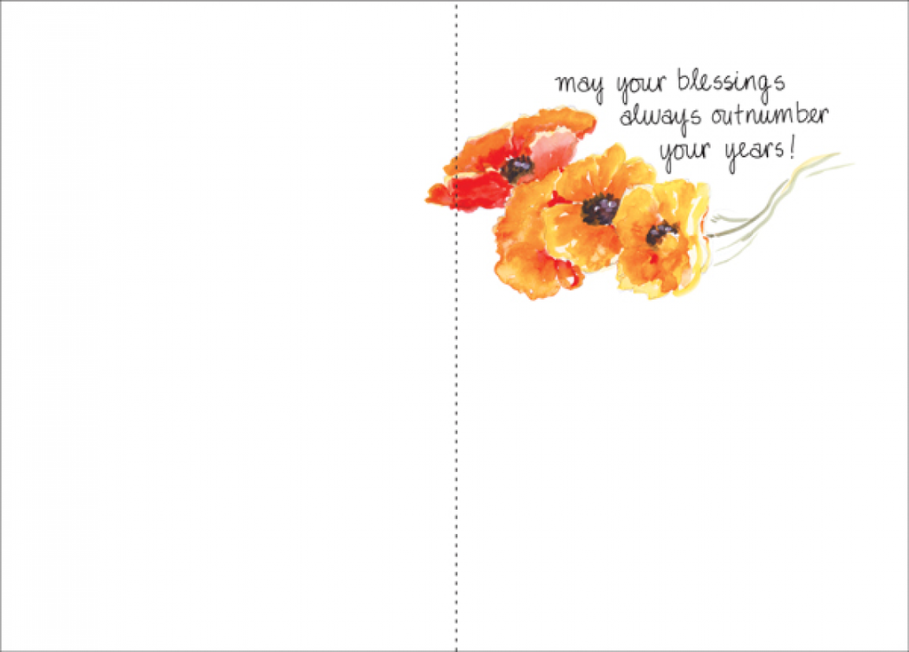 Flower Jar Birthday Card extra