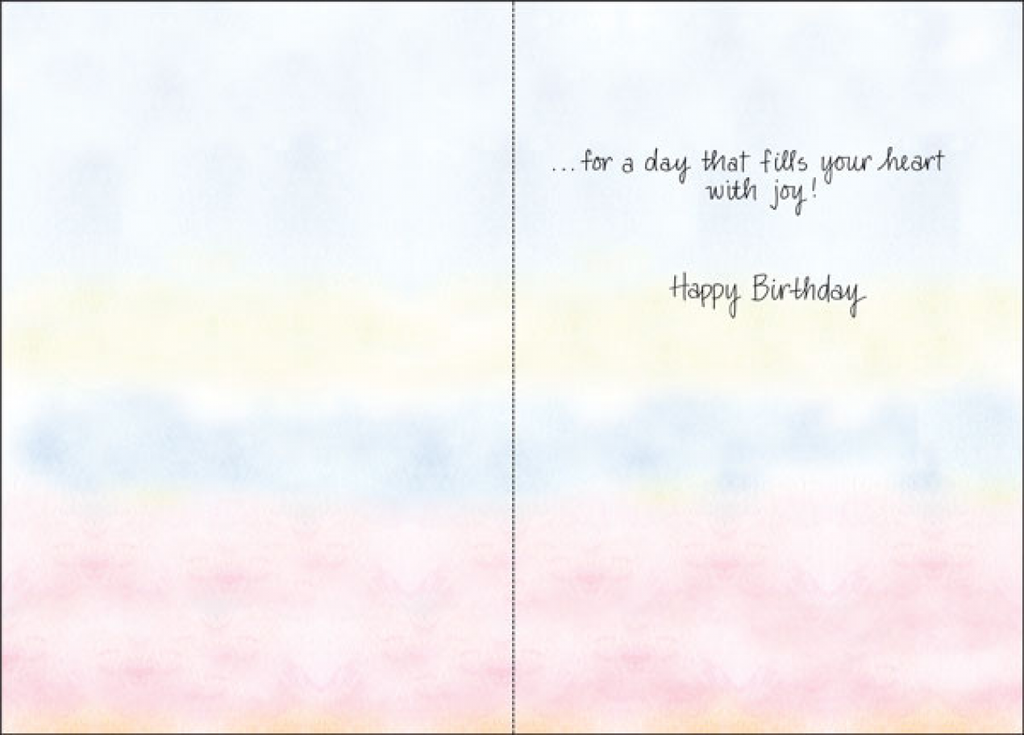 Beautiful Petal Birthday Card-BG103 extra