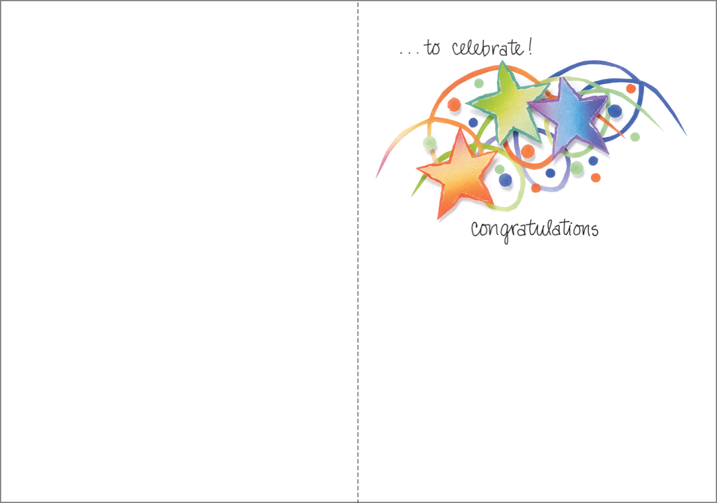Celebrate Congratulations Card-C492 extra