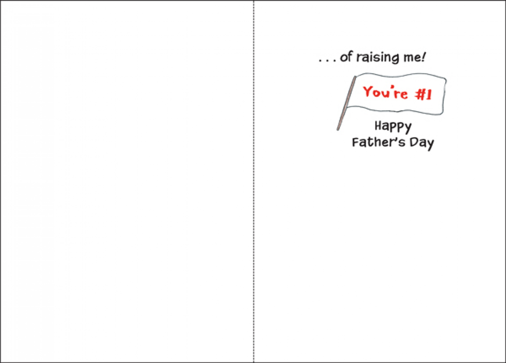 You're #1 Father's Day Card-FH660 extra