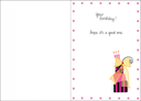Cute Cake Birthday Card-B6101 extra