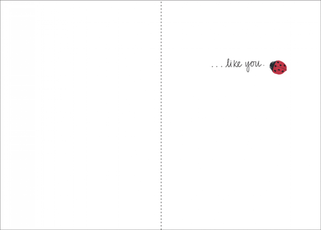Lady Bug Friendship Card-FH412 extra