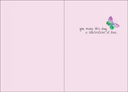 Pink Flower Mother's Day Card extra