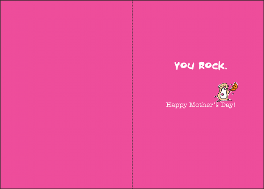You Rock Mother's Day Card-MU634 extra
