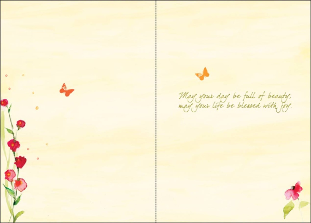 Lyrical Watercolor Birthday Card-BU106 extra