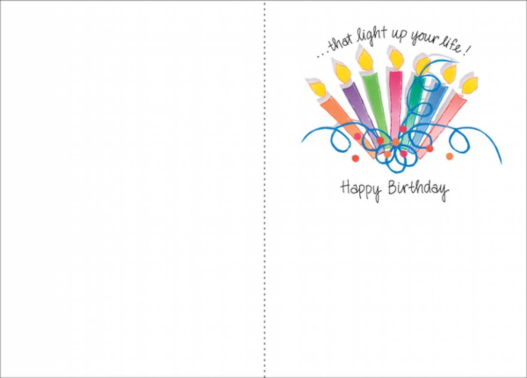 Candles Birthday Card-B176 extra