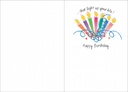 Candles Birthday Card-B176 extra
