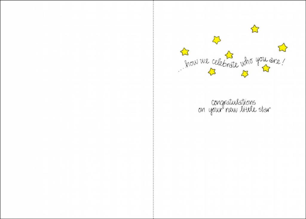 Twinkle, Little Star Baby Card-BA2601 extra