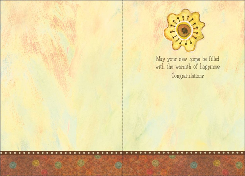 Warmth of Happiness New Home Card-H9492 extra