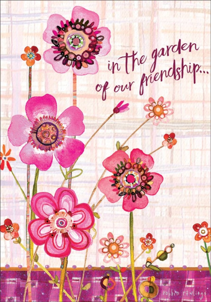 Garden of Friendship Greeting Cards-GU422 extra