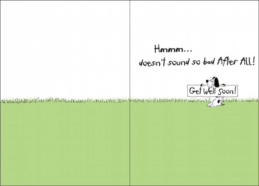 Not Feeling so Great Greeting Card-GWU501 extra