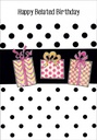 Polka Dot Belated Birthday Card extra