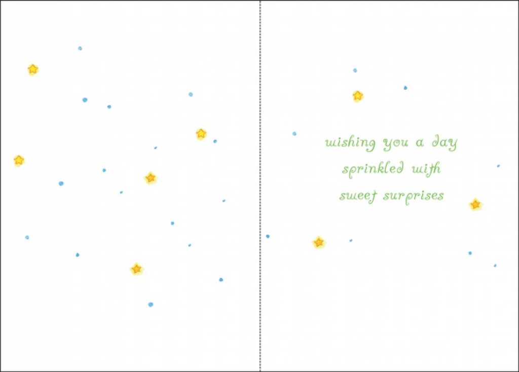 Cupcake Birthday Greeting Card-BJ102 extra