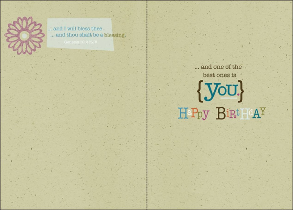 Life is Full of Blessings Birthday Card-BU121C extra