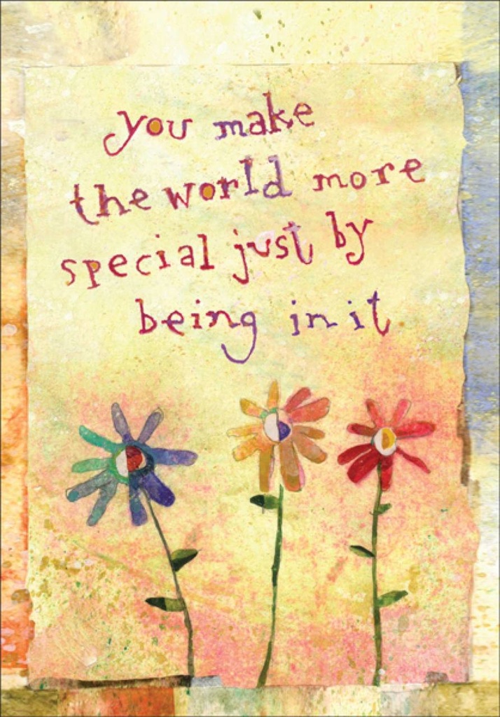 World More Special Birthday Card extra