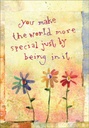 World More Special Birthday Card extra