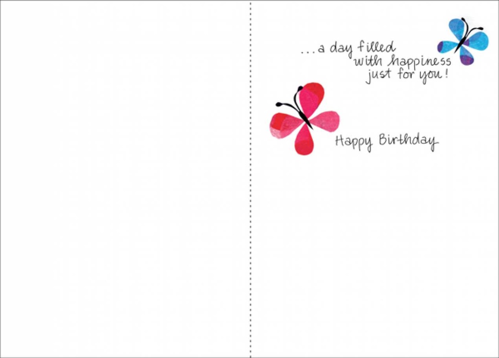Smile, Wish, Dream Birthday Card-B5115 extra