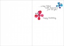 Smile, Wish, Dream Birthday Card-B5115 extra