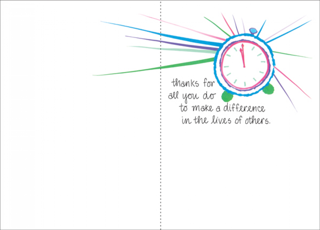 Time Volunteer Thank You Card-T309V extra