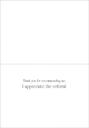 Thank You for Recommending Me Card-QR54 extra