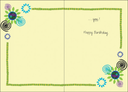 Glitter  Birthday Card-B6110 extra