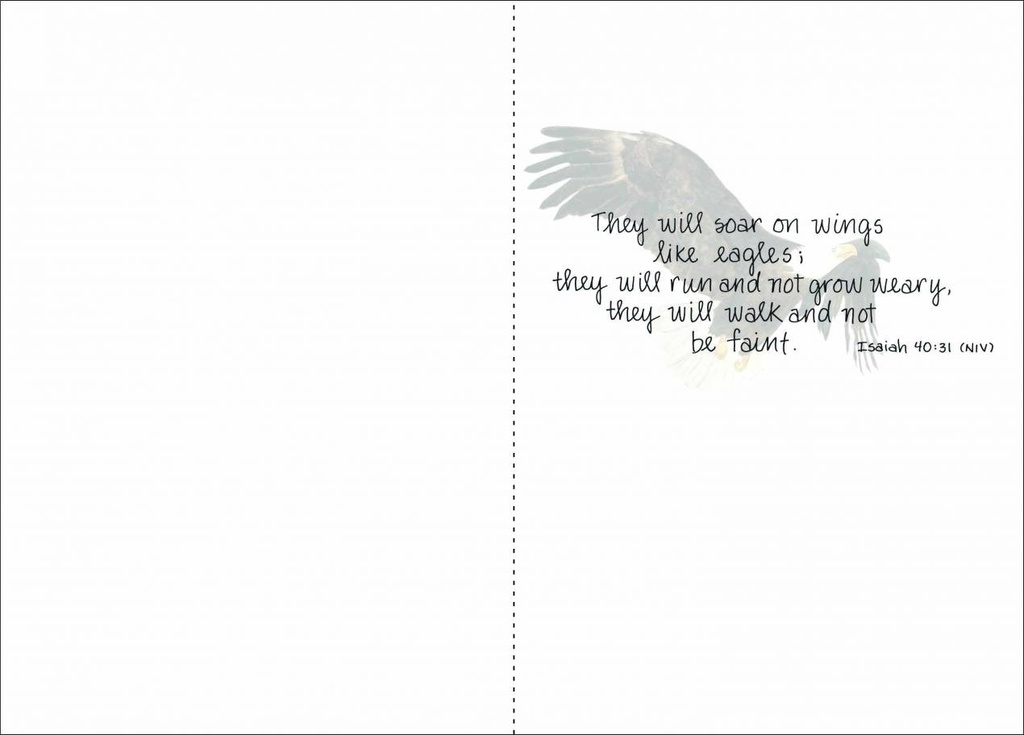 Eagle Sympathy Card-SG206C extra