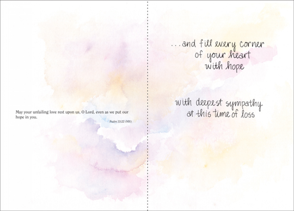 God's Everlasting Love Sympathy Card-S4234C extra
