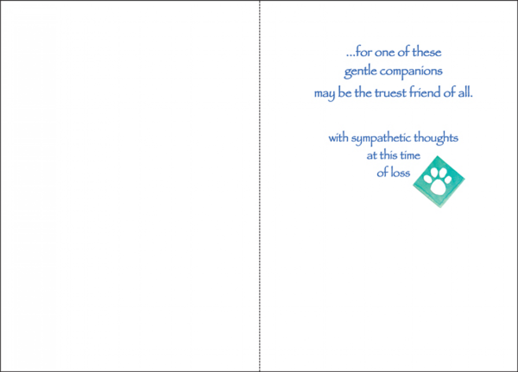 Count our Friends Loss of Pet Card-PH446 extra