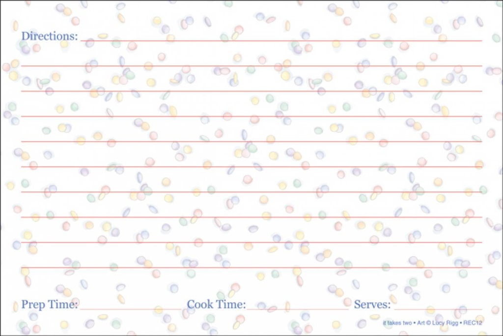 Recipe Cards-REC12 extra