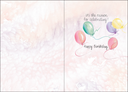 Ballons and Cake Birthday Card-MB107 extra
