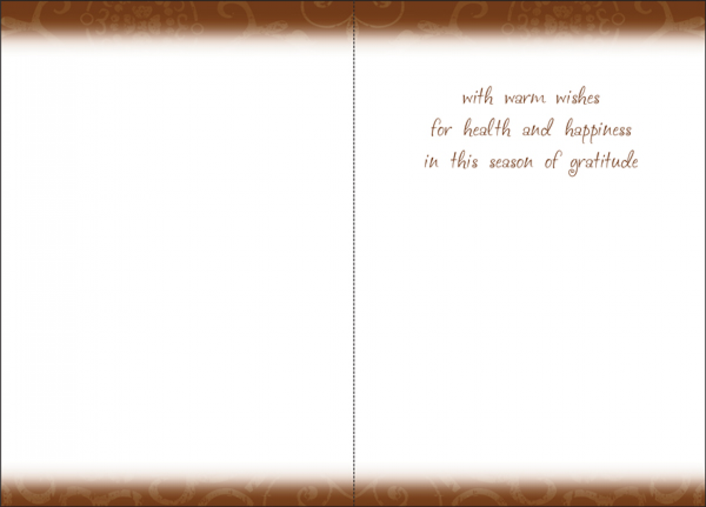 Thanksgiving Flowers Card-TGJ880 extra