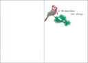 Birds Christmas Cards-C776 extra