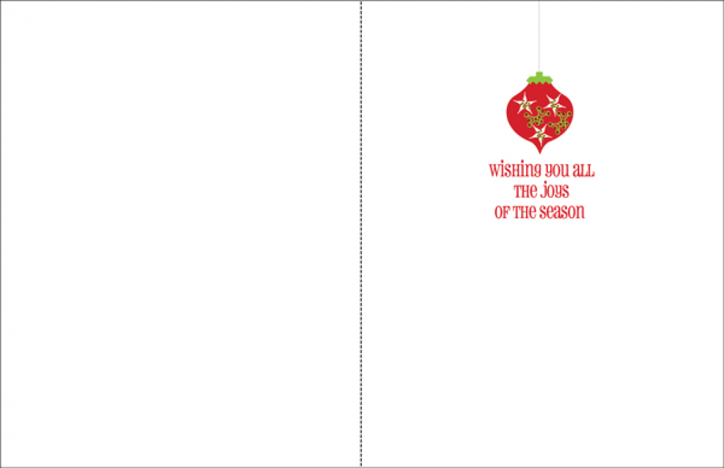 Christmas Tree Christmas Card-CH01 extra