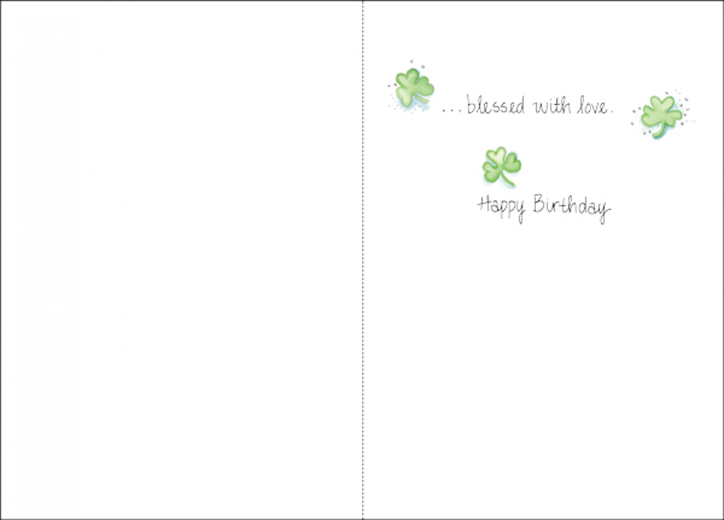 Irish Tea Pot Birthday Card-B2144 extra