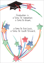 Stars and Hat Graduation Card extra