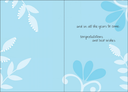 Floral, Glittering Wedding Card-W6408 extra