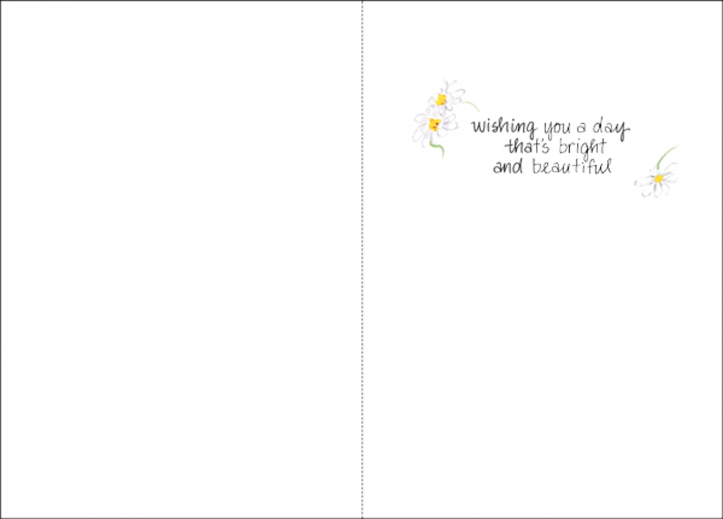 Floral Birthday Cards-B4102 extra