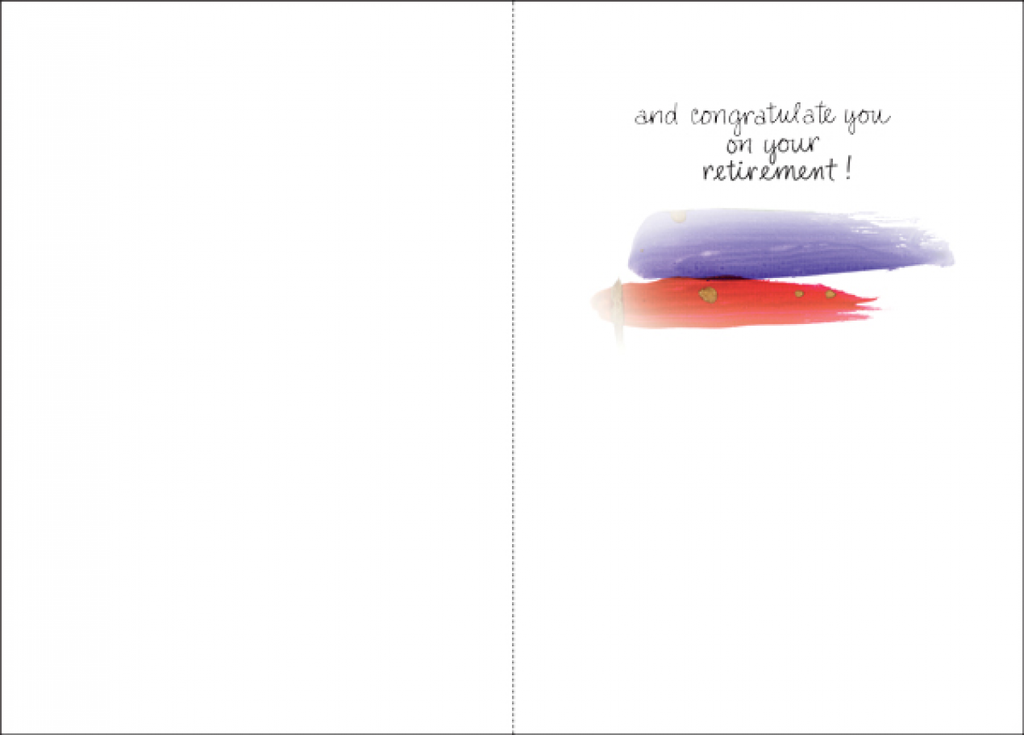 Congrats Retirement Cards-RF405 extra