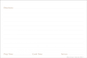 Recipe Card Lighthouse-REC17G extra
