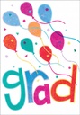 Balloons Graduation Card extra