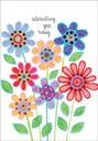 Large Bright Floral Mother's Day Card extra