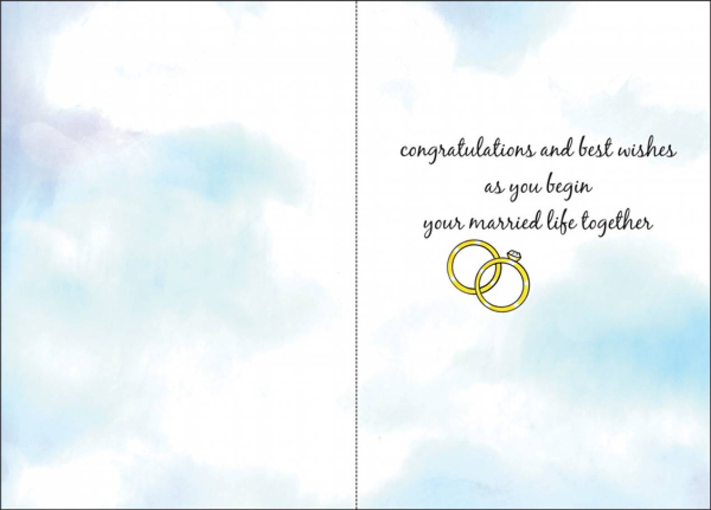 Mr and Mrs Wedding Card-WH463 extra